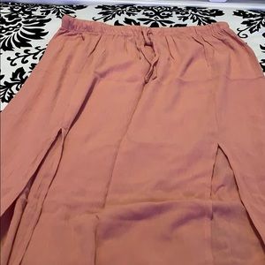 Mauve maxi skirt